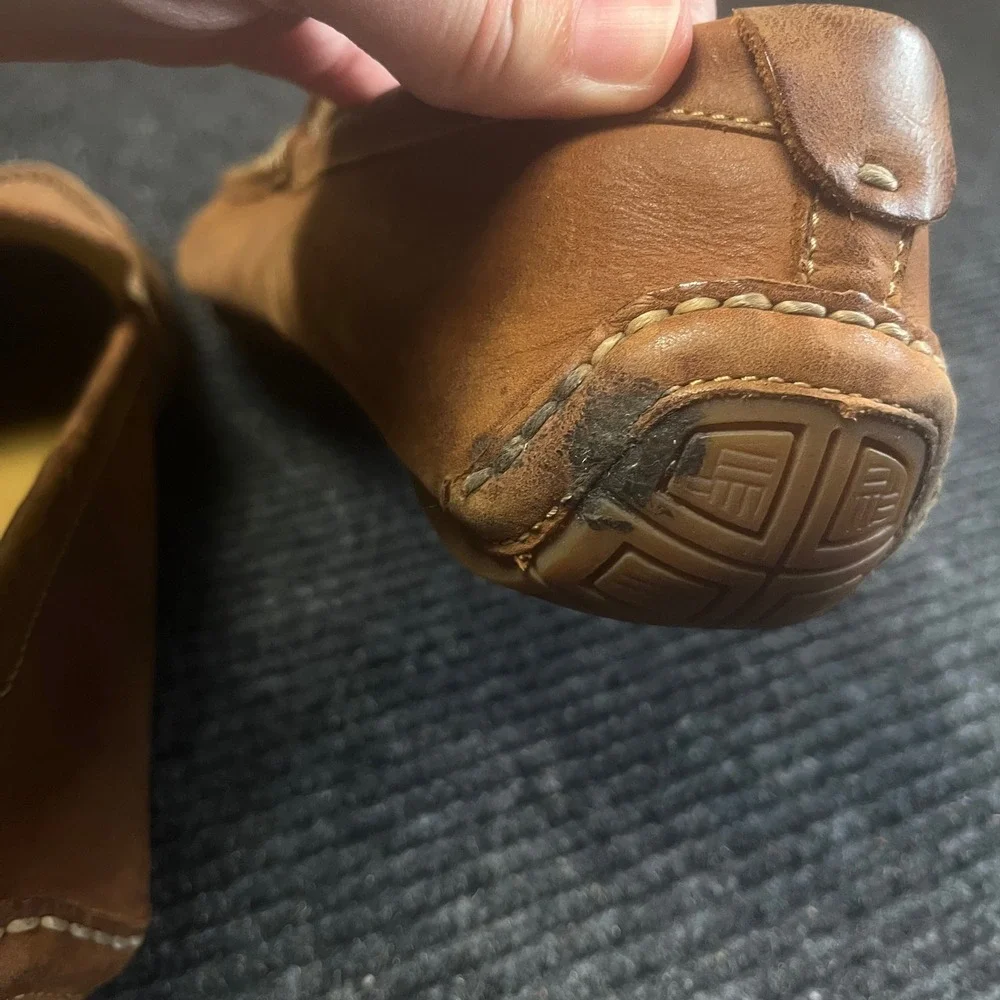 Cole Haan Grant Driver Loafers Mens 12 Brown Leather Moc Toe Slip On C11401